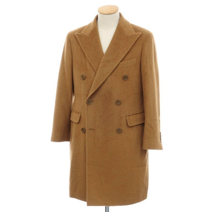 【中古】タリアトーレ TAGLIATORE キャメル ダブルブレストコート ライトブラウン【サイズ44】【 状態ランクB 】【 メンズ 】