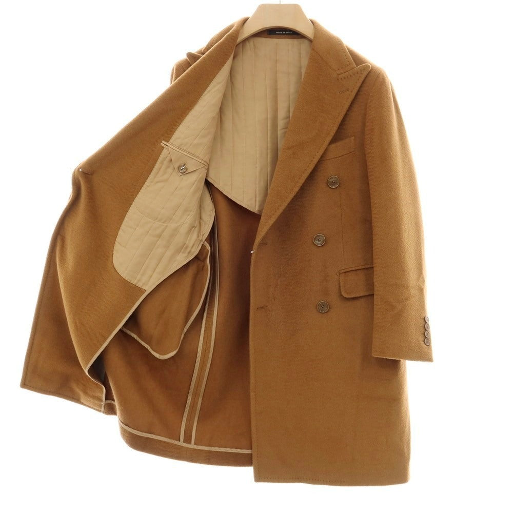 【中古】タリアトーレ TAGLIATORE キャメル ダブルブレストコート ライトブラウン【サイズ44】【 状態ランクB 】【 メンズ 】