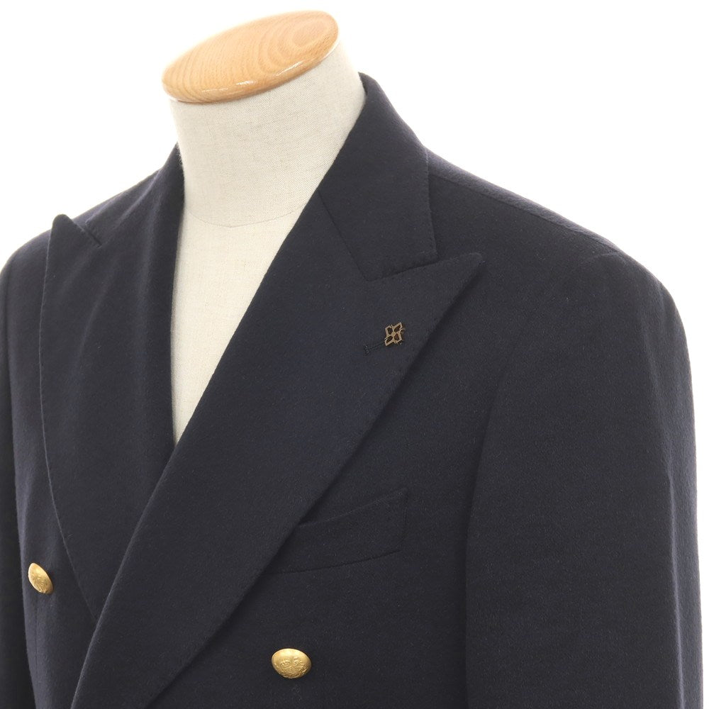 【中古】タリアトーレ TAGLIATORE Brilla per il gusto別注 キャメル ダブル6B テーラードジャケット ダークネイビー【サイズ44】【 状態ランクB 】【 メンズ 】