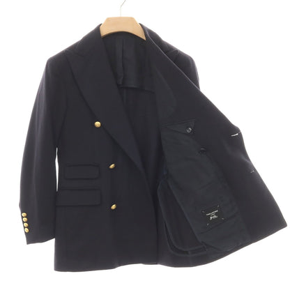 【中古】タリアトーレ TAGLIATORE Brilla per il gusto別注 キャメル ダブル6B テーラードジャケット ダークネイビー【サイズ44】【 状態ランクB 】【 メンズ 】