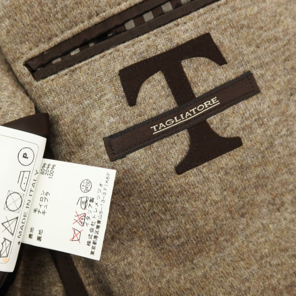【中古】タリアトーレ TAGLIATORE ウールナイロン ジャージー 2B テーラードジャケット アッシュブラウン【サイズ44】【 状態ランクB 】【 メンズ 】