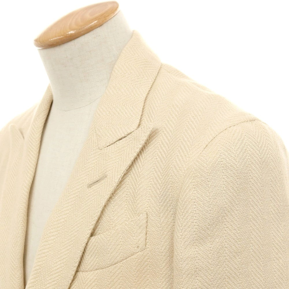中古】エルネスト ernesto GFB リネンコットン ヘリンボーン 2B