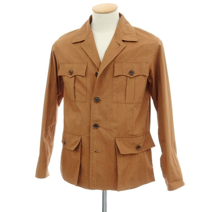 【中古】カモシタ camoshita コットンナイロン サファリジャケット ブラウン系【サイズ44】【 状態ランクC 】【 メンズ 】