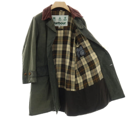 【中古】バブアー Barbour ワックスコットン HAYDON JACKET ヘイドンジャケット ダブルブレストコート オリーブグリーン【サイズ34】【 状態ランクD 】【 メンズ 】