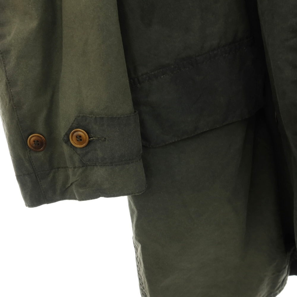 【中古】バブアー Barbour ワックスコットン HAYDON JACKET ヘイドンジャケット ダブルブレストコート オリーブグリーン【サイズ34】【 状態ランクD 】【 メンズ 】