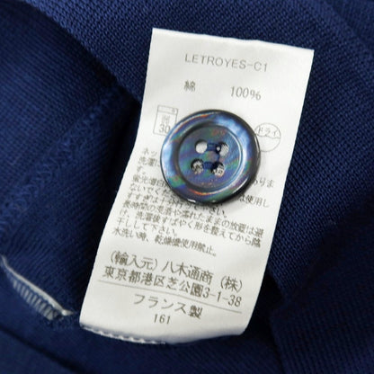 【中古】ルトロワ Letroyes ハイゲージ コットン カーディガン ネイビーブルー【サイズS】【 状態ランクB 】【 メンズ 】