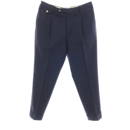 【SALE30%OFF/返品不可】【中古】ピーティーゼロウーノ PT01 the DRAPER ウール ドレススラックスパンツ ダークネイビー【 サイズ50 】【 状態ランクC 】【 メンズ 】