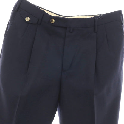 【SALE30%OFF/返品不可】【中古】ピーティーゼロウーノ PT01 the DRAPER ウール ドレススラックスパンツ ダークネイビー【 サイズ50 】【 状態ランクC 】【 メンズ 】