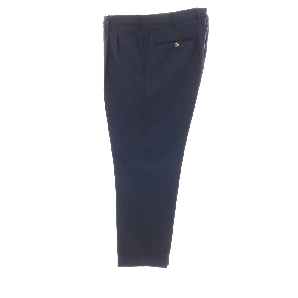 【SALE30%OFF/返品不可】【中古】ピーティーゼロウーノ PT01 the DRAPER ウール ドレススラックスパンツ ダークネイビー【 サイズ50 】【 状態ランクC 】【 メンズ 】