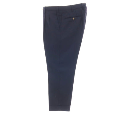 【SALE30%OFF/返品不可】【中古】ピーティーゼロウーノ PT01 the DRAPER ウール ドレススラックスパンツ ダークネイビー【 サイズ50 】【 状態ランクC 】【 メンズ 】
