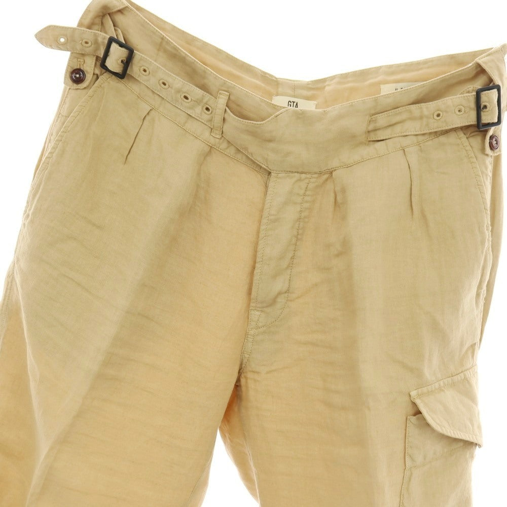 【中古】ジーティーアー G.T.A GHURKA CARGO リネン グルカカーゴパンツ ベージュ【サイズ48】【 状態ランクC 】【 メンズ 】