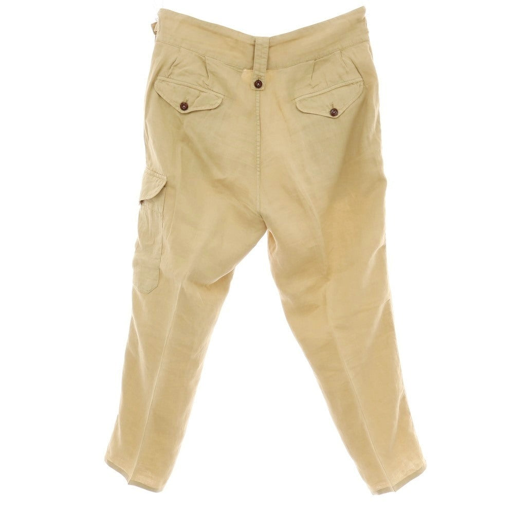 【中古】ジーティーアー G.T.A GHURKA CARGO リネン グルカカーゴパンツ ベージュ【サイズ48】【 状態ランクC 】【 メンズ 】