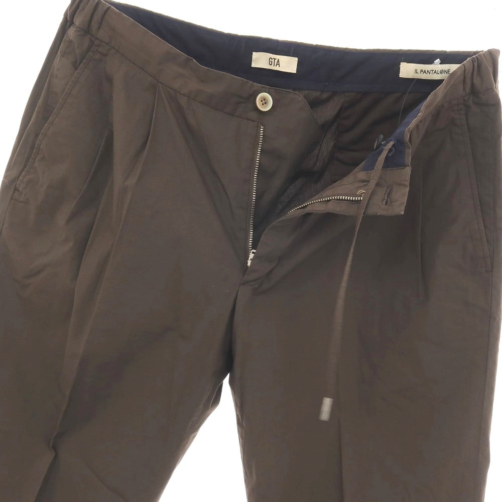 【中古】ジーティーアー G.T.A ストレッチ コットン イージースラックスパンツ ダークブラウン【サイズ48】【 状態ランクB 】【 メンズ 】