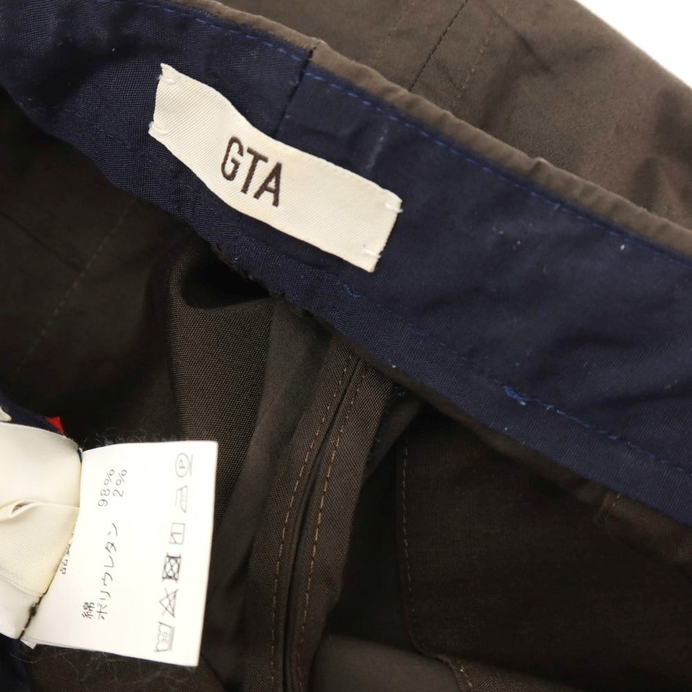 【中古】ジーティーアー G.T.A ストレッチ コットン イージースラックスパンツ ダークブラウン【サイズ48】【 状態ランクB 】【 メンズ 】