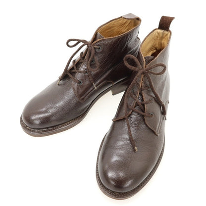 【中古】ジョルジオアルマーニ GIORGIO ARMANI レザー ブーツ ダークブラウン【サイズ7 1/2】【 状態ランクC 】【 メンズ 】