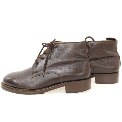 【中古】ジョルジオアルマーニ GIORGIO ARMANI レザー ブーツ ダークブラウン【サイズ7 1/2】【 状態ランクC 】【 メンズ 】