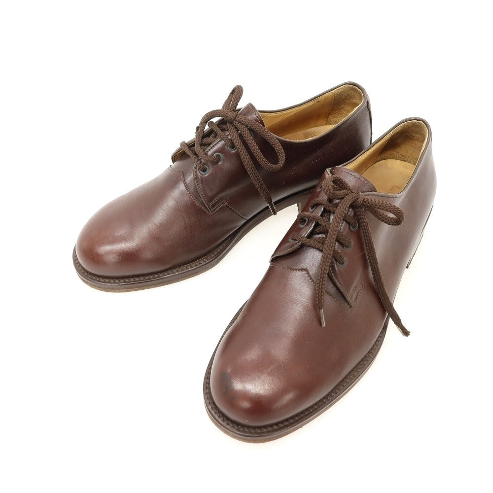 【中古】ジョルジオアルマーニ GIORGIO ARMANI レザー ドレスシューズ ブラウン【サイズ8】【 状態ランクC 】【 メンズ 】