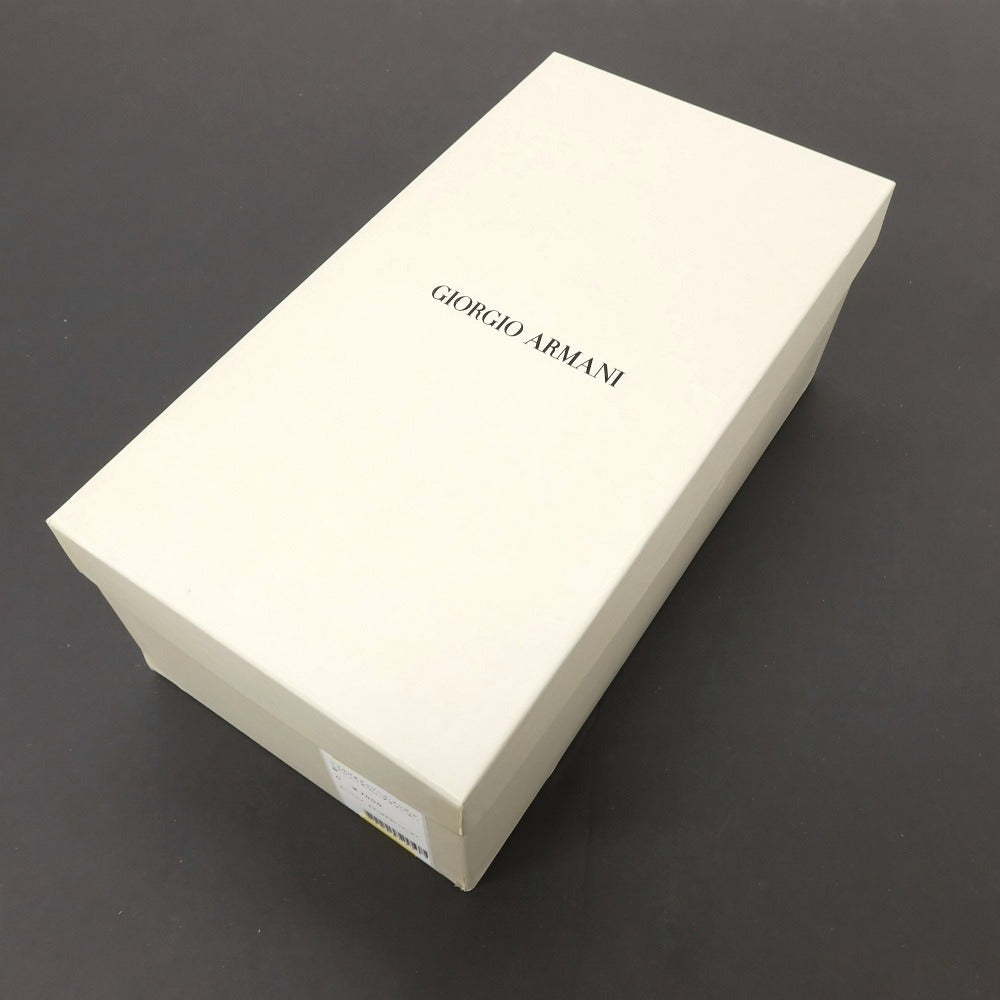 【中古】ジョルジオアルマーニ GIORGIO ARMANI レザー ドレスシューズ ブラウン【サイズ8】【 状態ランクC 】【 メンズ 】