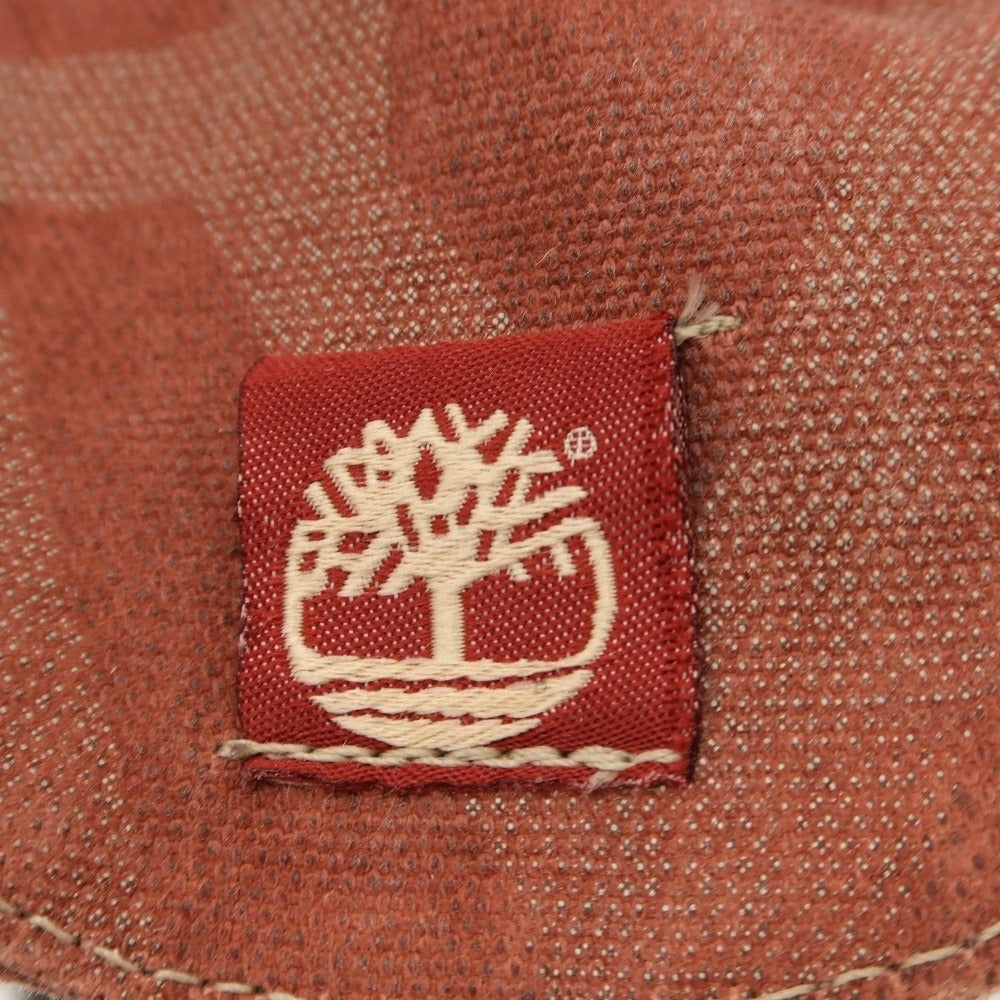 【中古】ティンバーランド Timberland ヌバック キャンバス ブーツ ブラックxレッド【サイズ9 1/2】【 状態ランクC 】【 メンズ 】