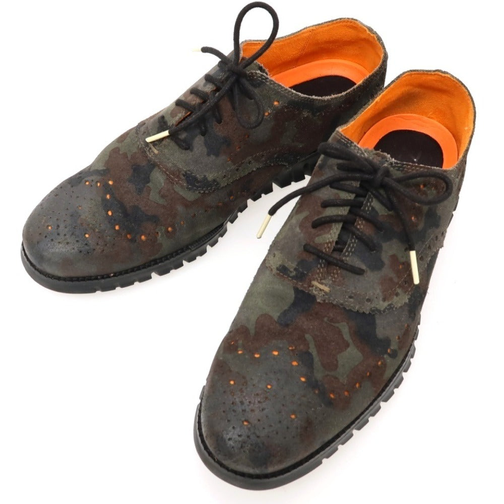 【中古】コールハーン COLE HAAN スエード スニーカー オリーブ系【サイズ10 1/2】【 状態ランクB 】【 メンズ 】