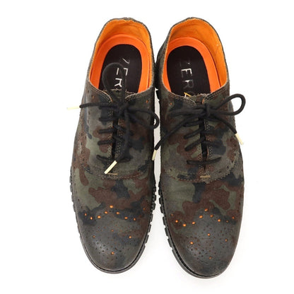 【中古】コールハーン COLE HAAN スエード スニーカー オリーブ系【サイズ10 1/2】【 状態ランクB 】【 メンズ 】