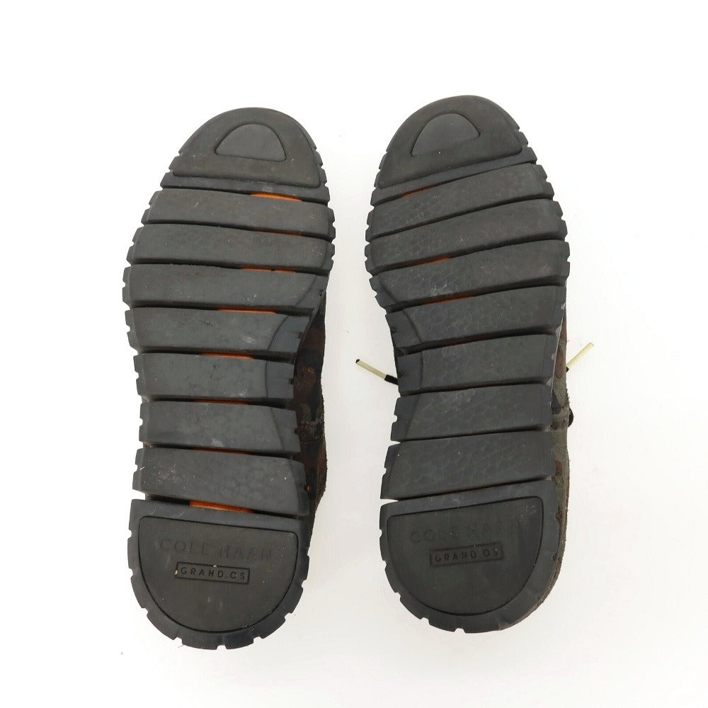 【中古】コールハーン COLE HAAN スエード スニーカー オリーブ系【サイズ10 1/2】【 状態ランクB 】【 メンズ 】