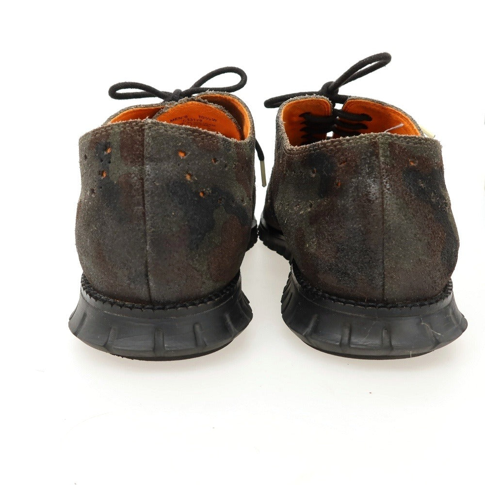 【中古】コールハーン COLE HAAN スエード スニーカー オリーブ系【サイズ10 1/2】【 状態ランクB 】【 メンズ 】