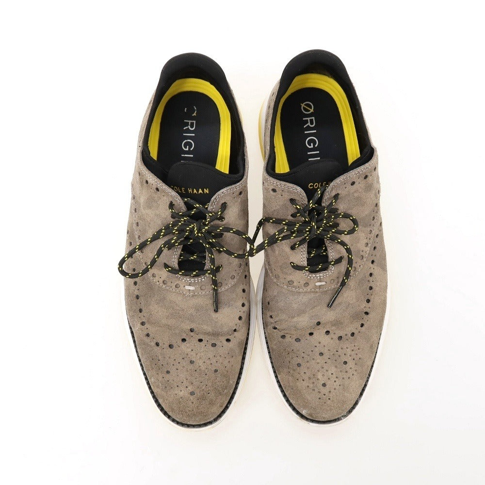 【中古】コールハーン COLE HAAN スエード スニーカー ダークベージュ【サイズ10】【 状態ランクB 】【 メンズ 】