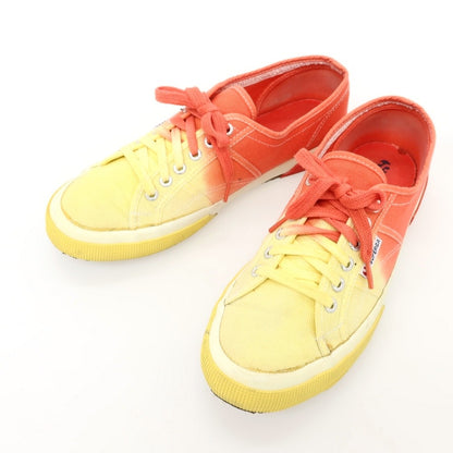 【中古】スペルガ SUPERGA キャンバス スニーカー オレンジxイエロー【サイズ44】【 状態ランクC 】【 メンズ 】