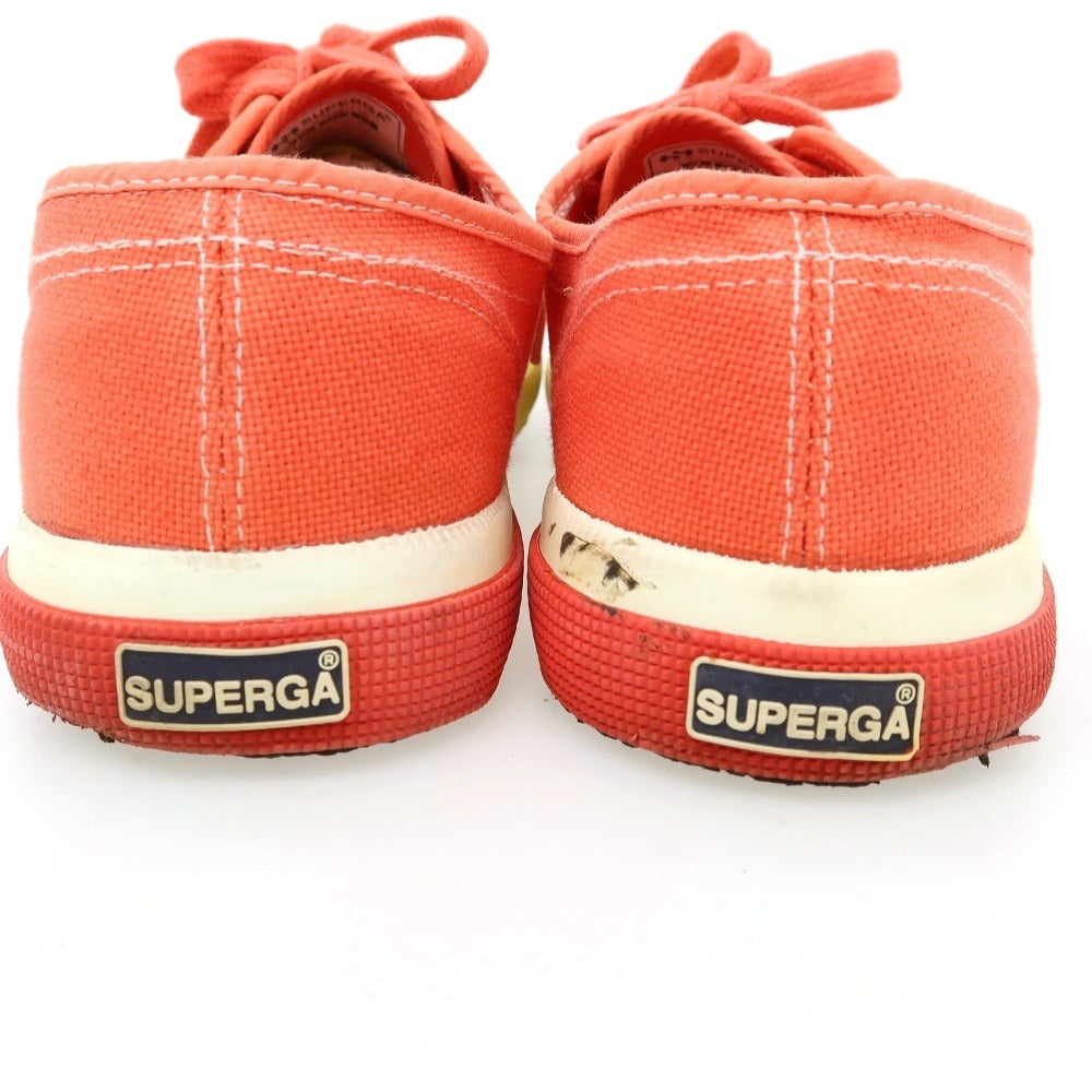 【中古】スペルガ SUPERGA キャンバス スニーカー オレンジxイエロー【サイズ44】【 状態ランクC 】【 メンズ 】
