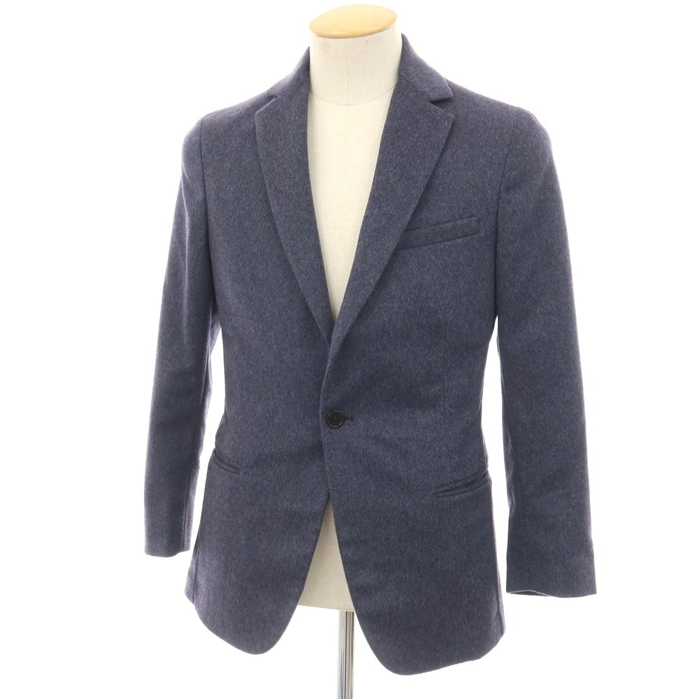 【中古】ホーマンド HOMAND カシミヤ 1つボタン テーラードジャケット ネイビー【サイズ42】【 状態ランクB 】【 メンズ 】