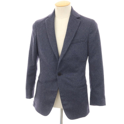【中古】ホーマンド HOMAND カシミヤ 1つボタン テーラードジャケット ネイビー【サイズ42】【 状態ランクB 】【 メンズ 】