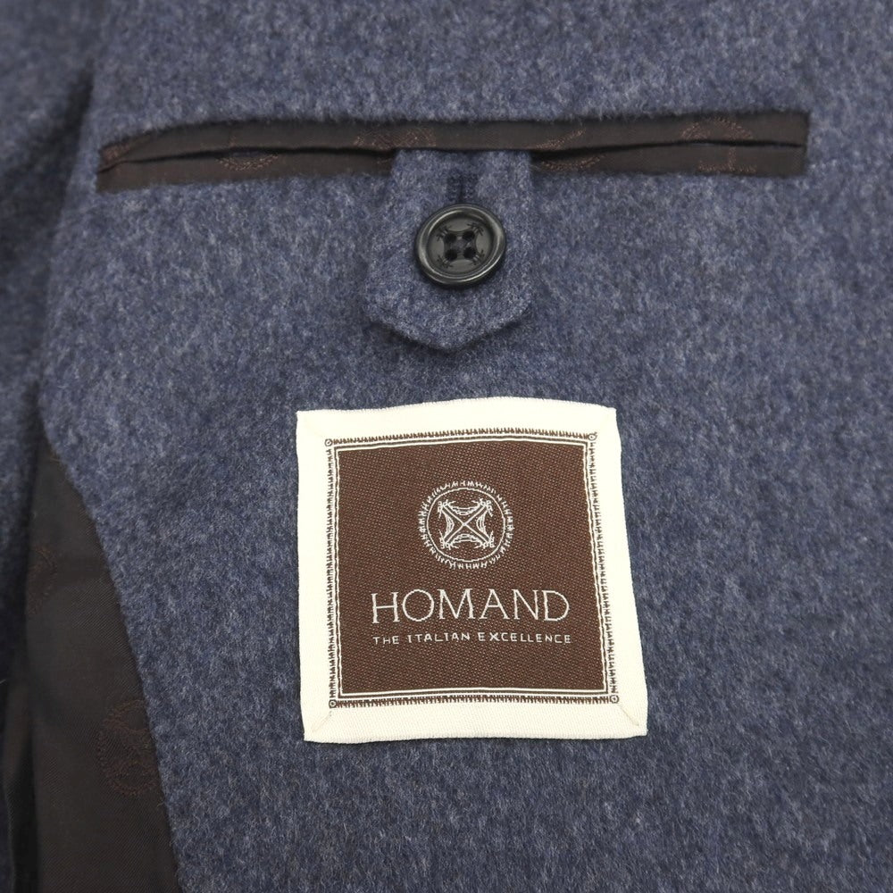 【中古】ホーマンド HOMAND カシミヤ 1つボタン テーラードジャケット ネイビー【サイズ42】【 状態ランクB 】【 メンズ 】
