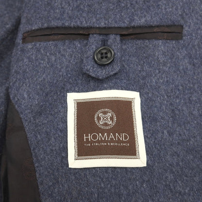 【中古】ホーマンド HOMAND カシミヤ 1つボタン テーラードジャケット ネイビー【サイズ42】【 状態ランクB 】【 メンズ 】