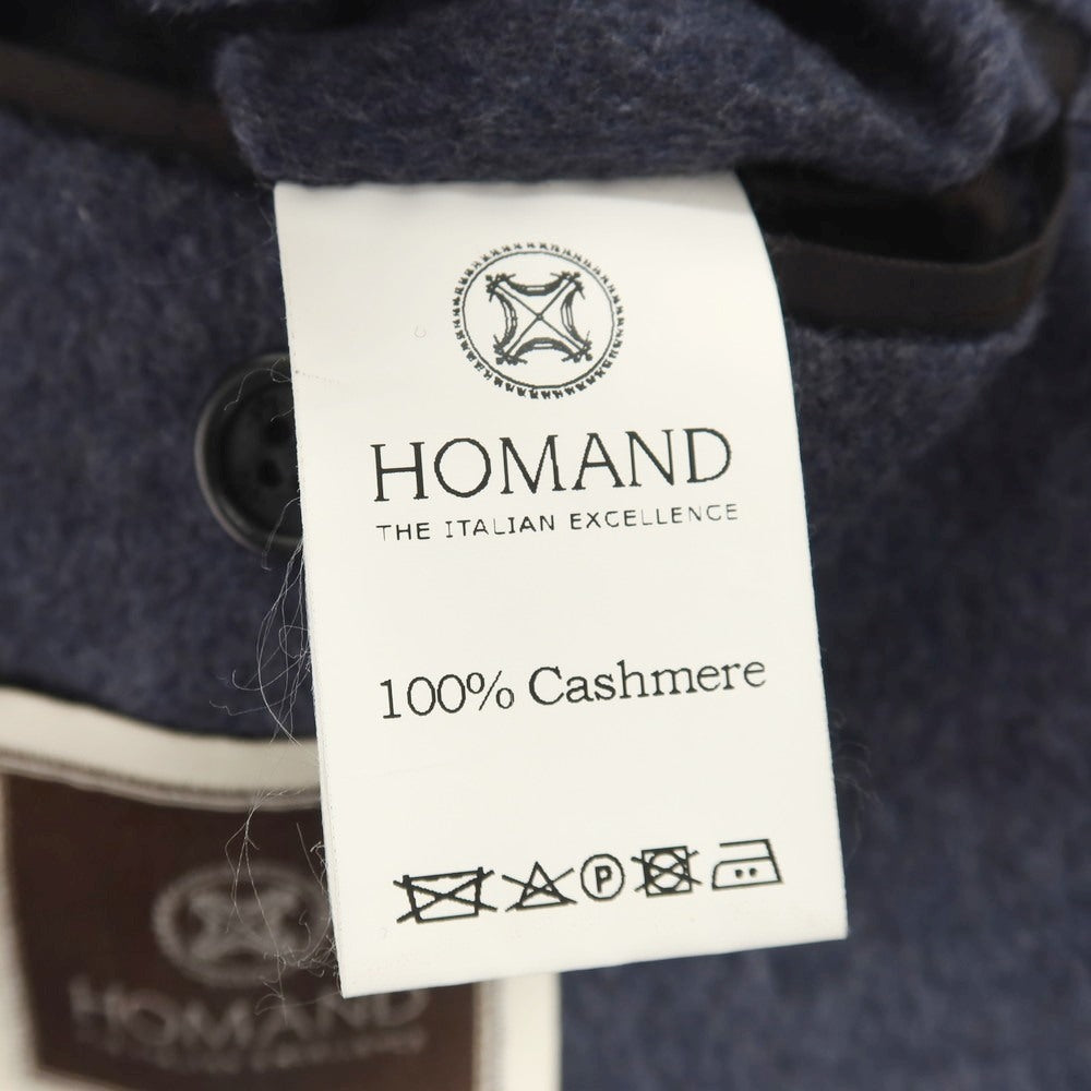 【中古】ホーマンド HOMAND カシミヤ 1つボタン テーラードジャケット ネイビー【サイズ42】【 状態ランクB 】【 メンズ 】