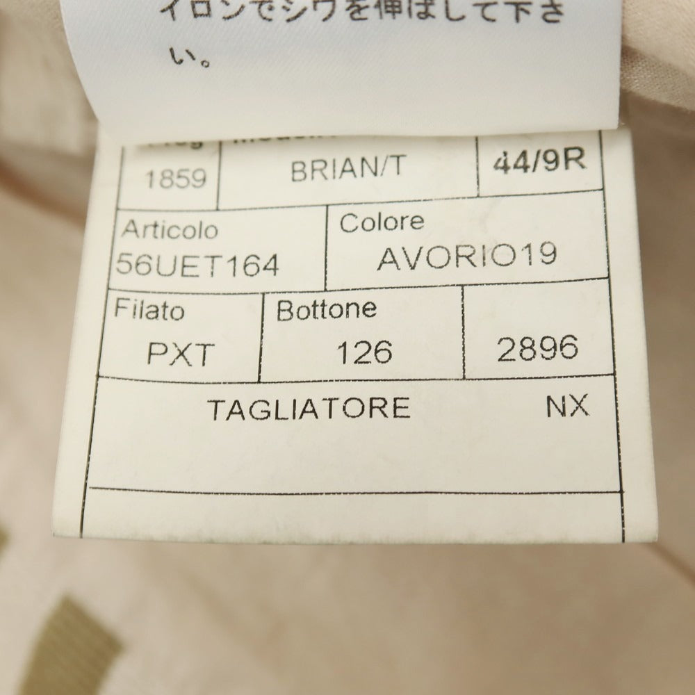 【中古】タリアトーレ TAGLIATORE BRIAN/T リネンコットン カモフラージュ プリント カジュアル系ジレ ベスト ベージュ系【サイズ44】【 状態ランクD 】【 メンズ 】