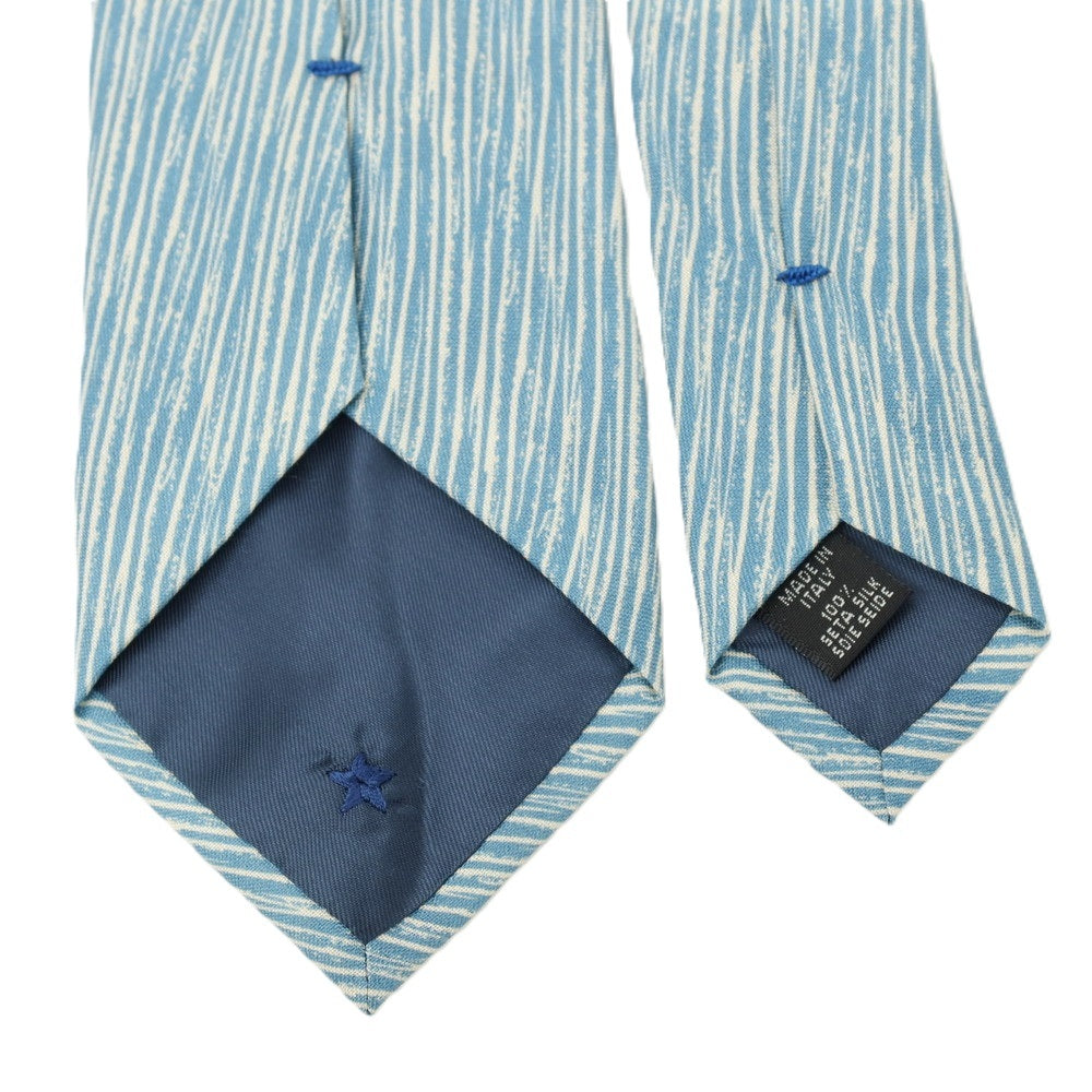 【SALE30%OFF/返品不可】【中古】ブルーステラ Blu Stella シルク プリント ネクタイ ブルー【 状態ランクB 】【 メンズ 】