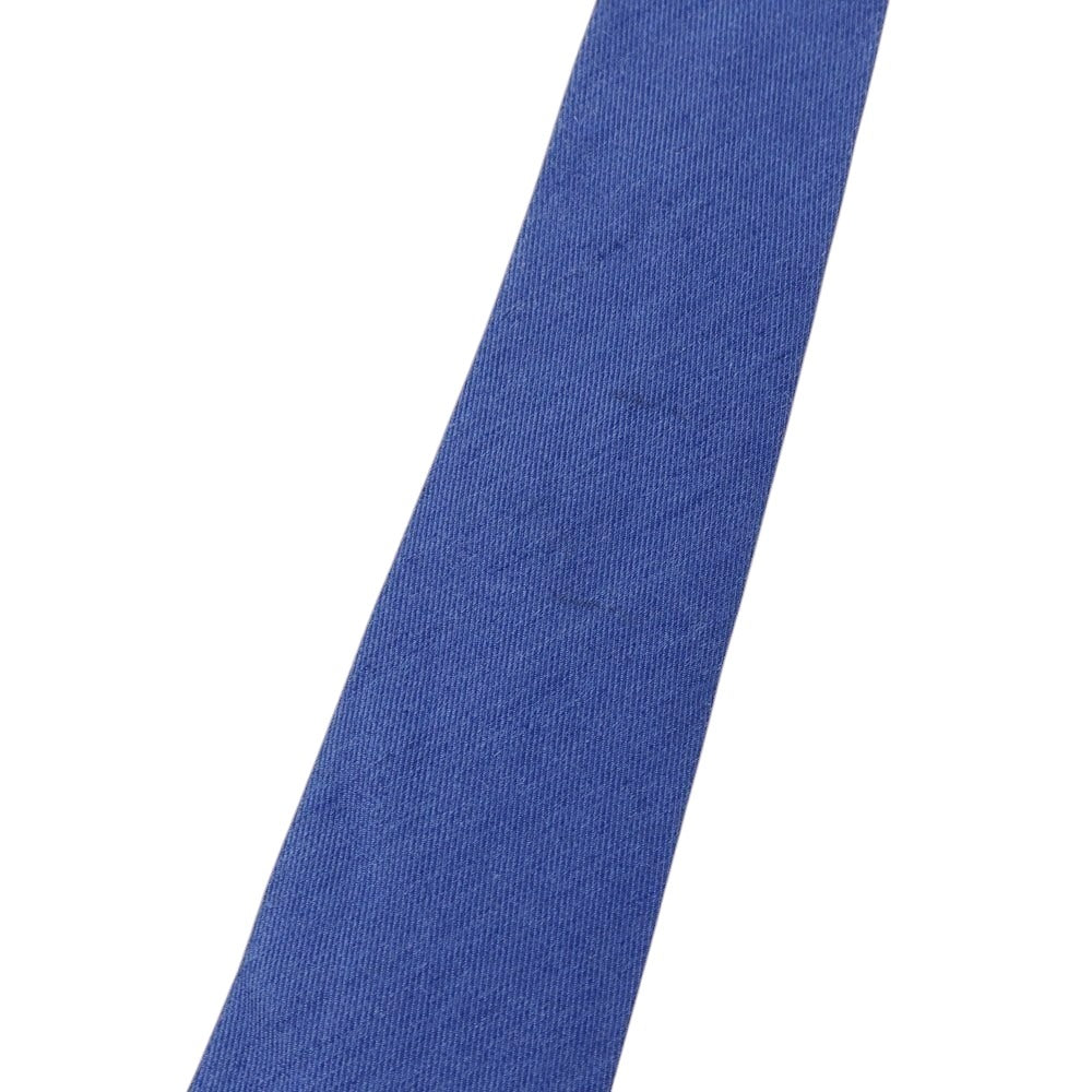 【中古】シャルベ CHARVET シルクリネン 無地ネクタイ ブルー【 状態ランクC 】【 メンズ 】