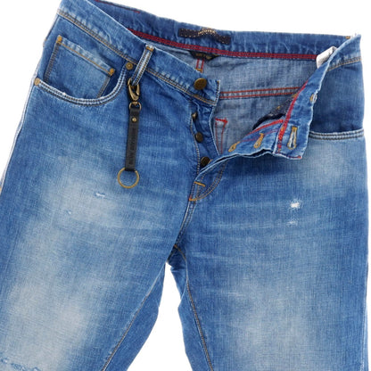 【中古】インコテックス ブルーディヴィジョン INCOTEX BLUE DIVISION コットンリネン デニムパンツ ブルー【サイズ31】【 状態ランクB 】【 メンズ 】