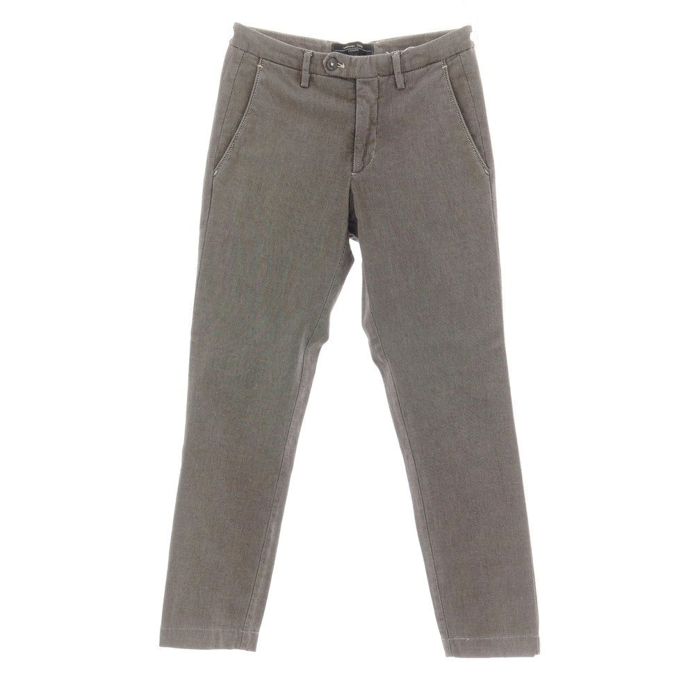 【SALE30%OFF/返品不可】【中古】マイケルコール MICHAEL COAL LEISURE LUNGO ストレッチ コットン カジュアルスラックスパンツ ブラックxグレージュ【 サイズ44 】【 状態ランクB 】【 メンズ 】