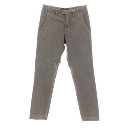 【SALE30%OFF/返品不可】【中古】マイケルコール MICHAEL COAL LEISURE LUNGO ストレッチ コットン カジュアルスラックスパンツ ブラックxグレージュ【 サイズ44 】【 状態ランクB 】【 メンズ 】