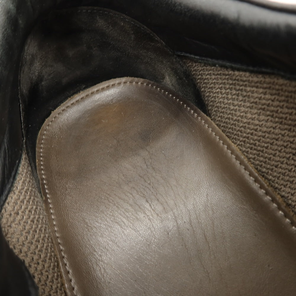 【中古】ボッテガヴェネタ BOTTEGAVENETA レザー スニーカー ブラック【サイズ40 1/2】【 状態ランクC 】【 メンズ 】