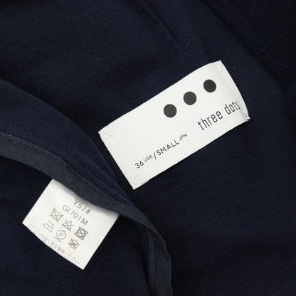 【SALE30%OFF/返品不可】【中古】スリードッツ three dots コットンポリエステル パイル セットアップ セットアップ ネイビー【 サイズS/S 】【 状態ランクC 】【 メンズ 】