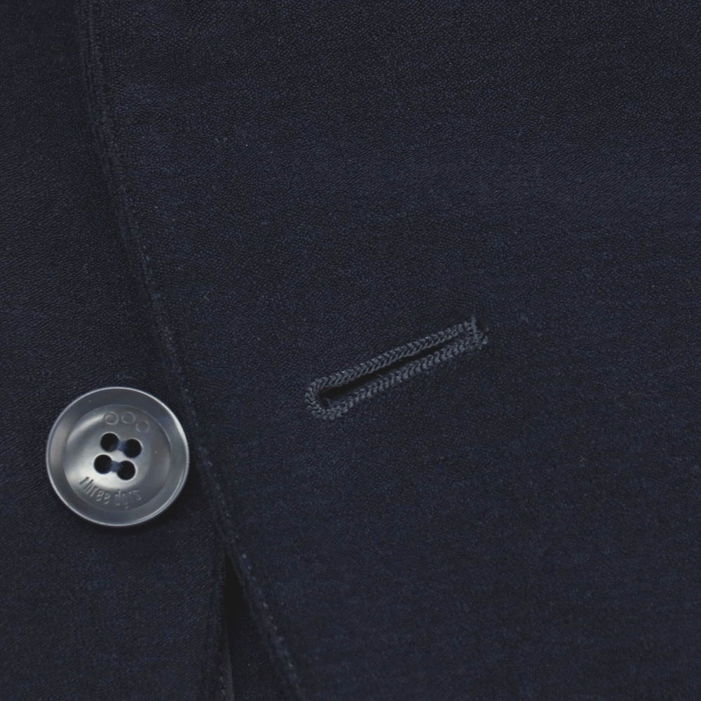 【SALE30%OFF/返品不可】【中古】スリードッツ three dots コットンポリエステル パイル セットアップ セットアップ ネイビー【 サイズS/S 】【 状態ランクC 】【 メンズ 】