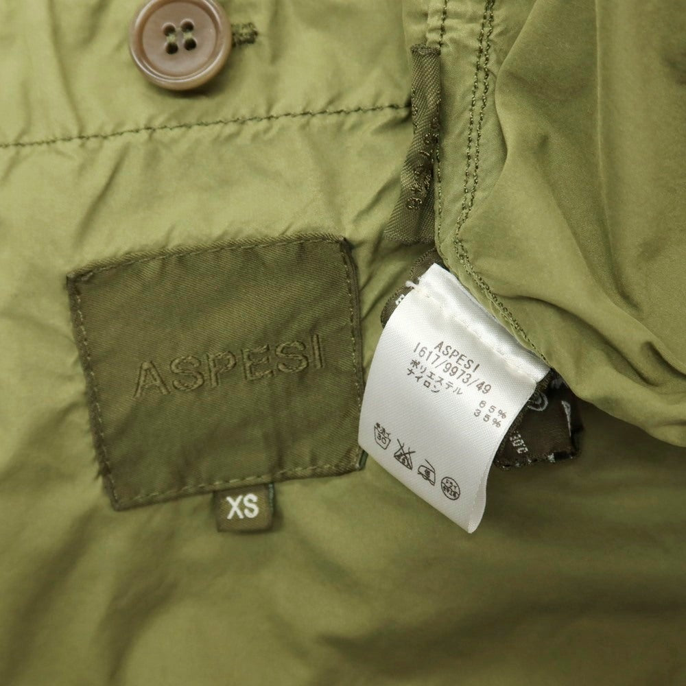 【中古】アスペジ ASPESI ポリエステルナイロン M-1943 ミリタリージャケット グリーン【サイズXS】【 状態ランクC 】【 メンズ 】
