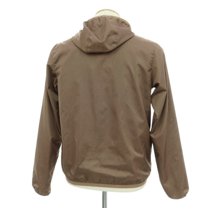 【中古】アルテア Altea リバーシブル ポリエステル ダブルジップ フーデッドブルゾン ブラウン系xダルブルー×ホワイト【サイズXS】【 状態ランクC 】【 メンズ 】