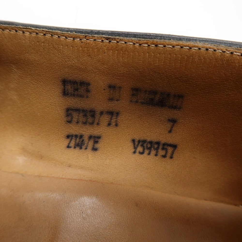 【中古】チーニー CHEANEY カーフ ローファー ブラック【サイズ7】【 状態ランクC 】【 メンズ 】