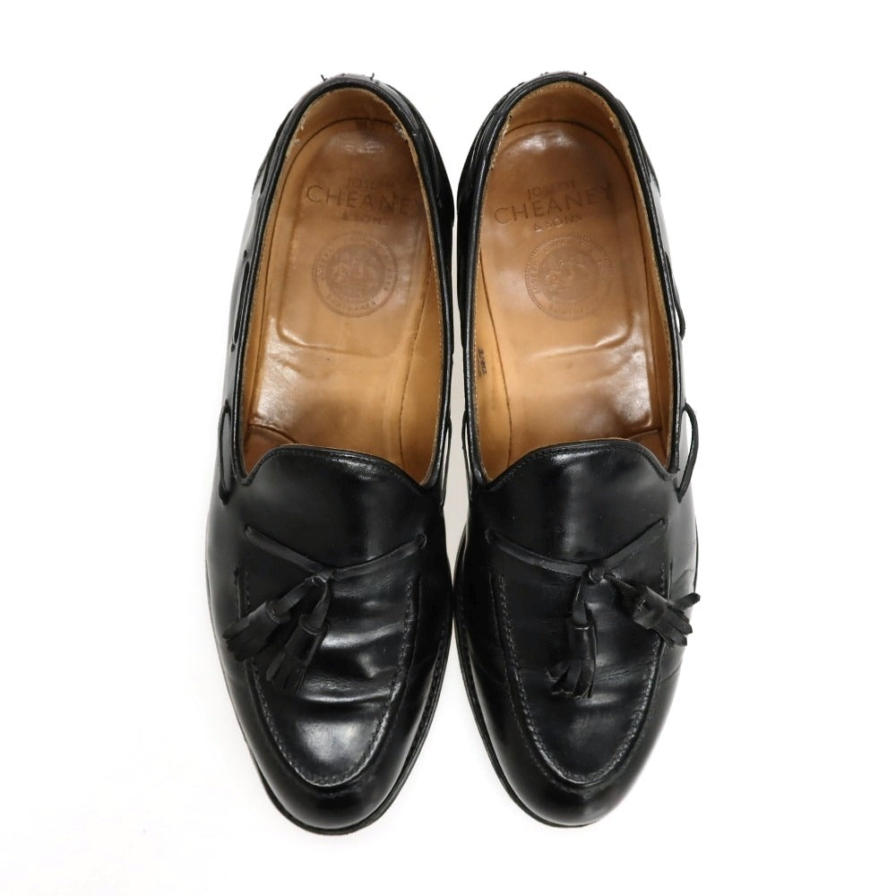 【中古】チーニー CHEANEY カーフ ローファー ブラック【サイズ7】【 状態ランクC 】【 メンズ 】