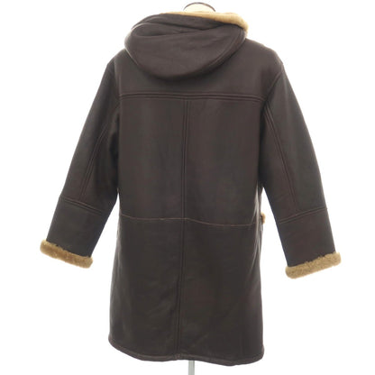 【新品アウトレット】ルッフォ RUFFO ナッパムートン レザー フーデッドコート ブラウン【サイズ50】【 状態ランクN- 】【 メンズ 】