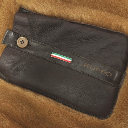 【新品アウトレット】ルッフォ RUFFO ナッパムートン レザー フーデッドコート ブラウン【サイズ50】【 状態ランクN- 】【 メンズ 】